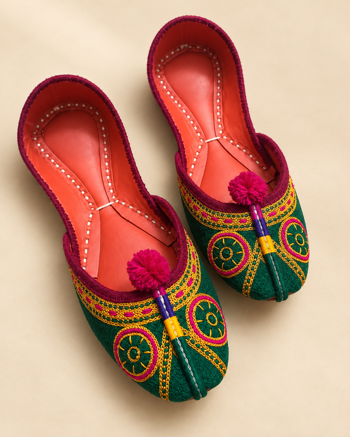Emerald Royal Embroidered Khussa