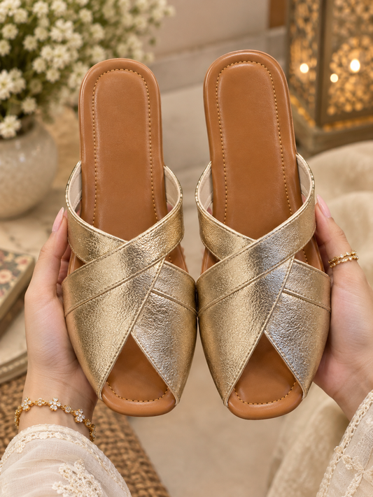Golden Glow Cross-Strap