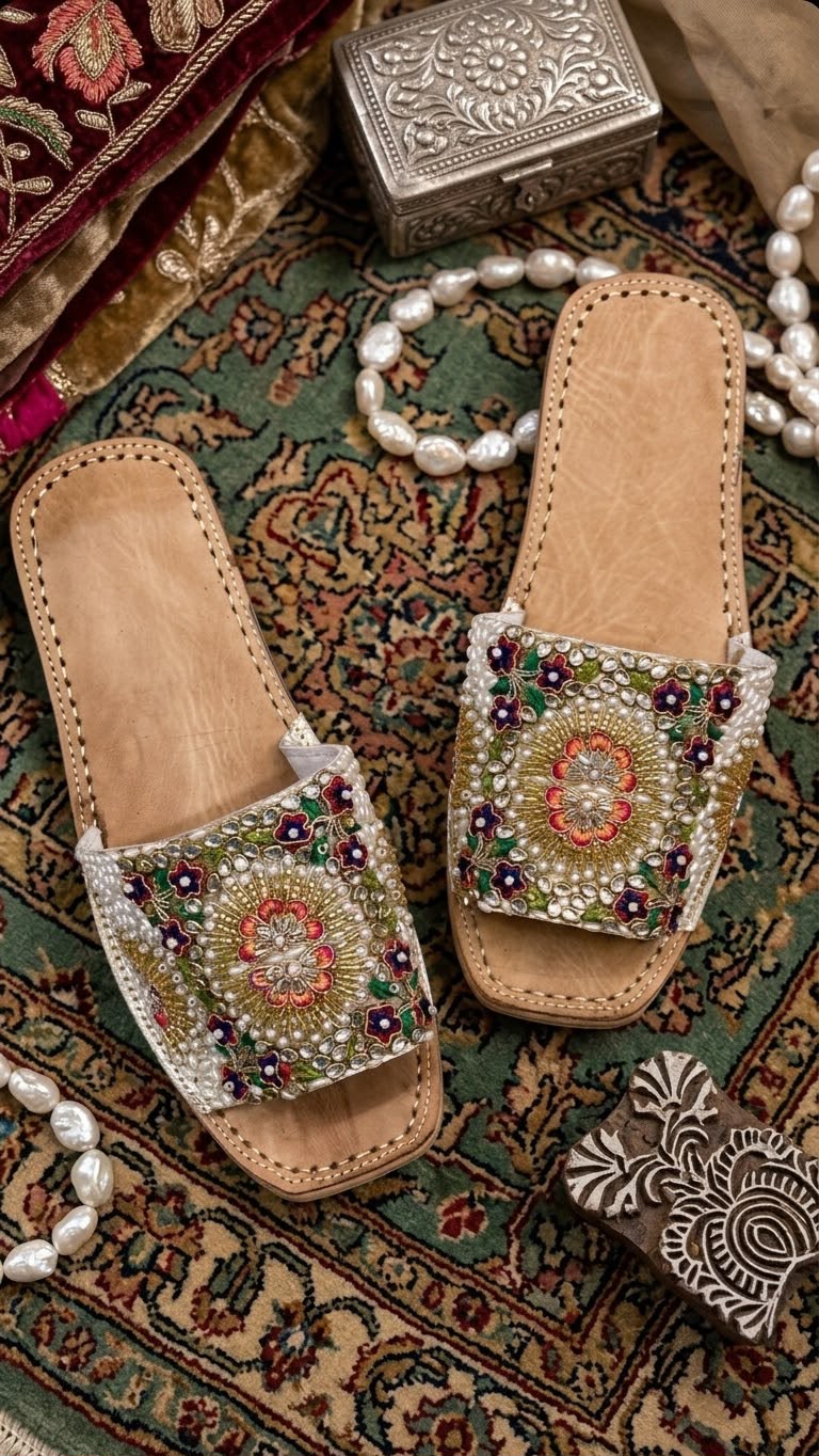 Gul-e-Zari – Multicolor Embroidered Slider