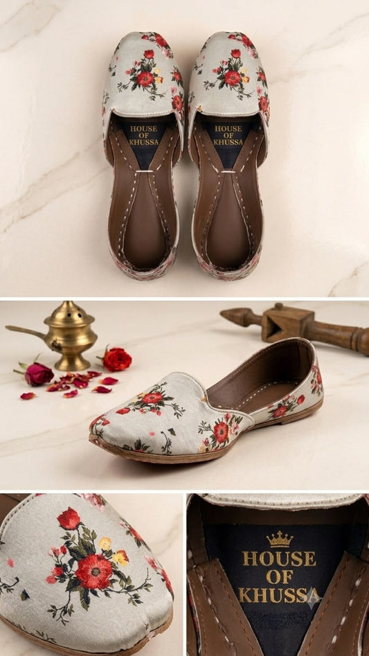 Floral Printed Khussa