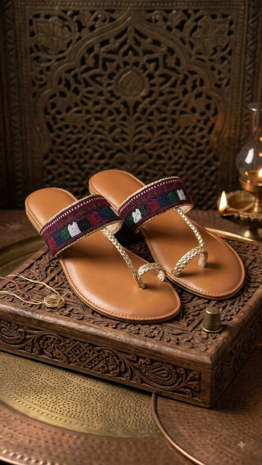 Traditional Multicolor Kolapuri