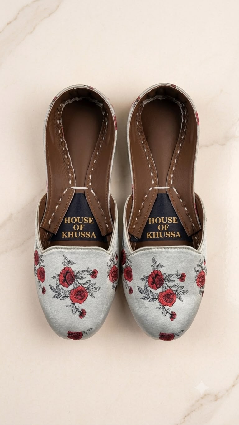 Rose Floral Khussa